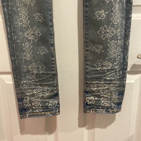 Amiri bleached bandana jean, men’s 31us - Picture 4 of 14